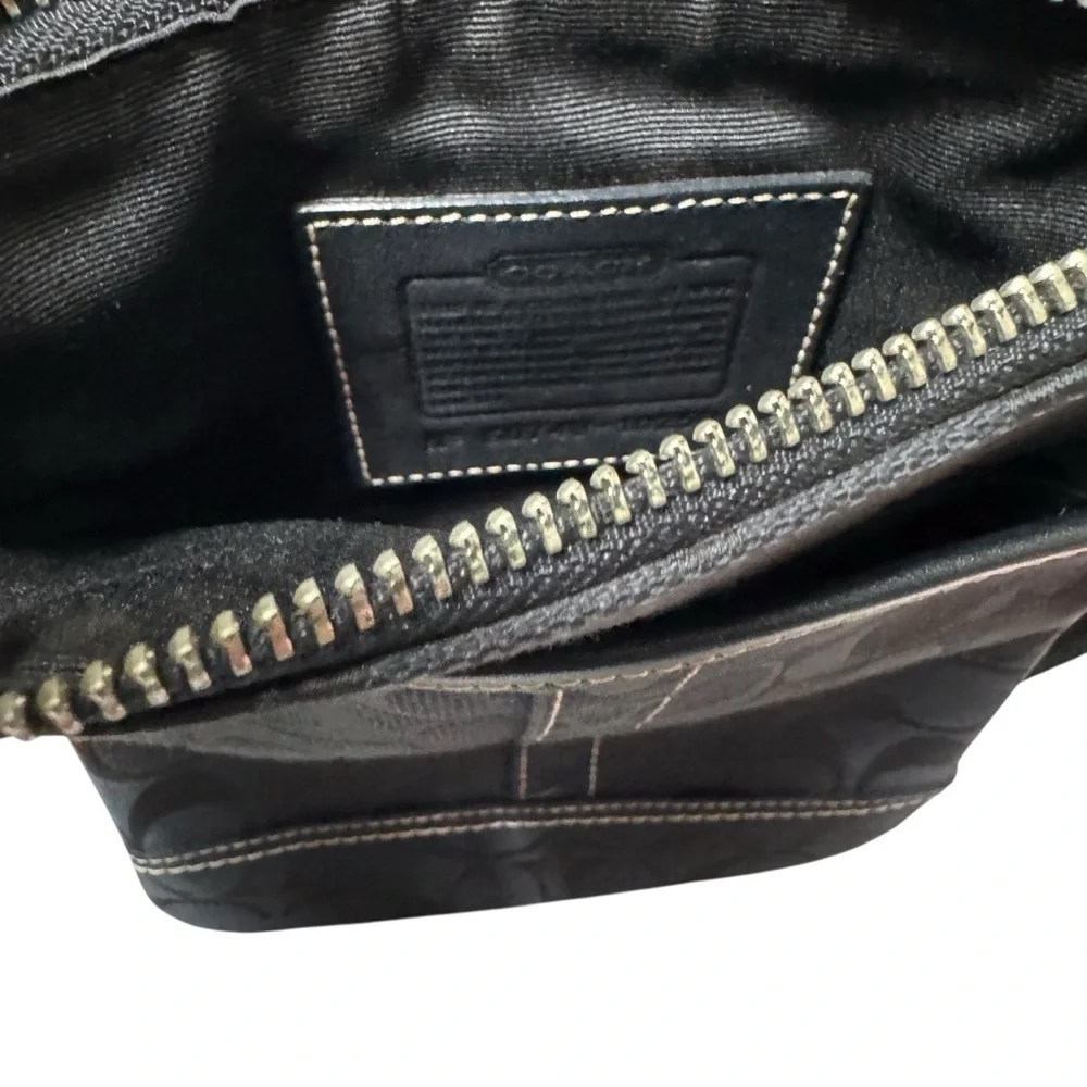 Authentic Coach Signature Passport Crossbody